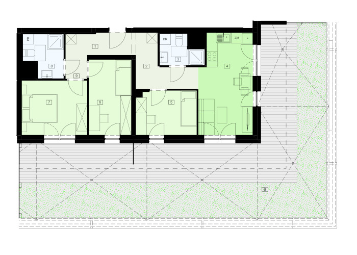 Mieszkanie B47B-03 - plan mieszkania