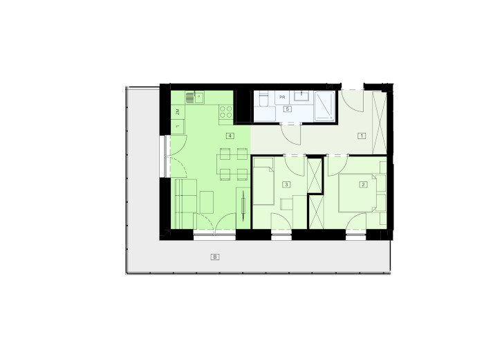 Mieszkanie B47B-10 - plan mieszkania