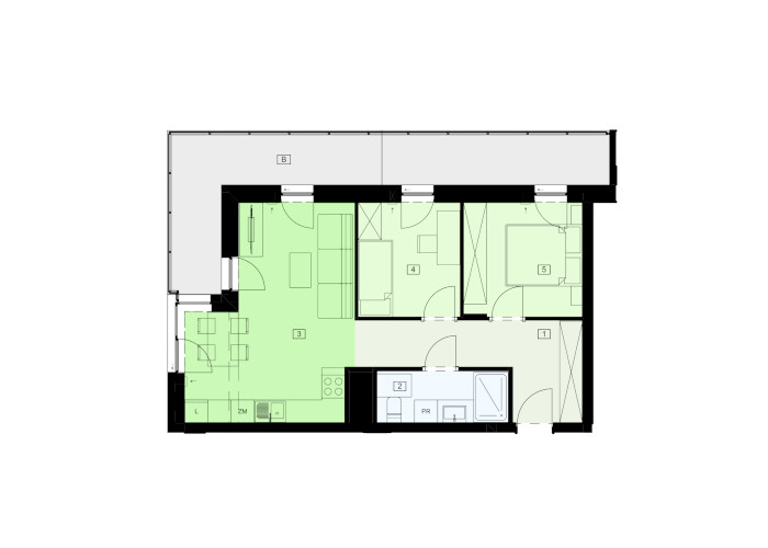 Mieszkanie B47B-78 - plan mieszkania