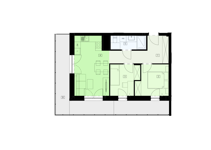 Mieszkanie B47B-82 - plan mieszkania