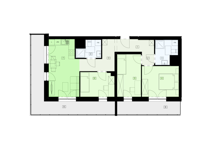Mieszkanie B47C-10 - plan mieszkania