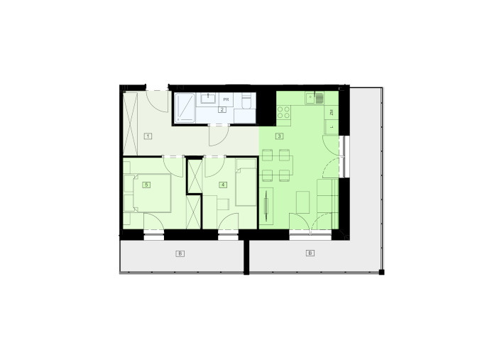Mieszkanie B47C-21 - plan mieszkania