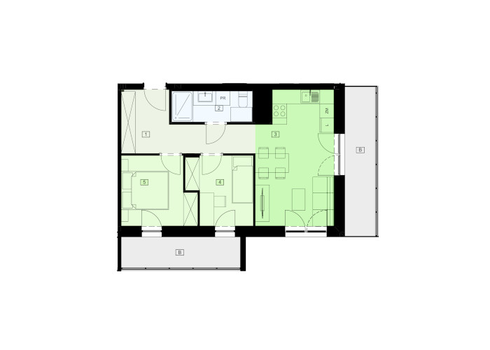 Mieszkanie B47C-27 - plan mieszkania