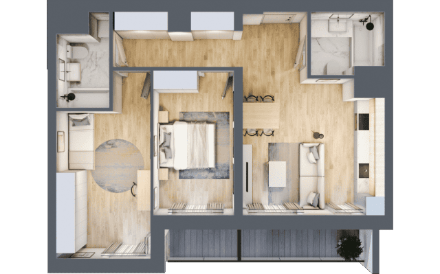 3 pokojowe mieszkanie